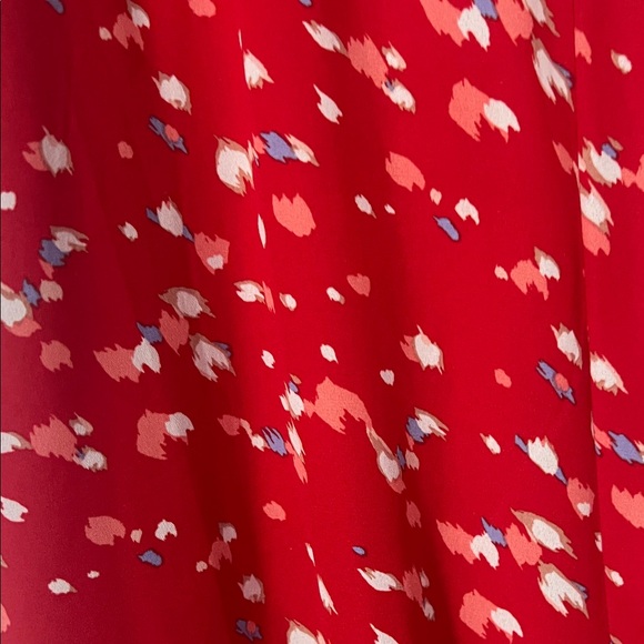 Row A Red Floral Midi Slip Dress with Adjustable Straps - Picture 3 of 14